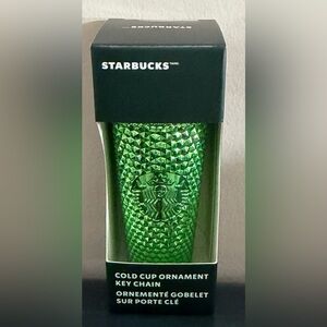 Starbucks Metallic Green Keychain